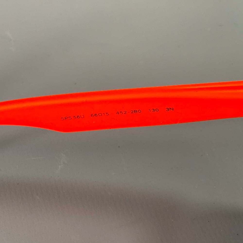 PRADA Black Red Metal Aviator Sunglasses - Picture 5 of 6